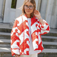 Andrei Printed Quilted Padded Parka Jacket