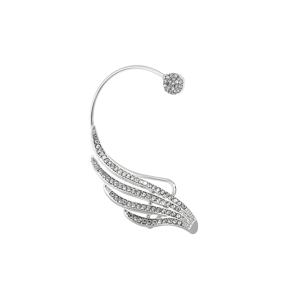 Angel Wing Crystal Ear Cuff Earrings