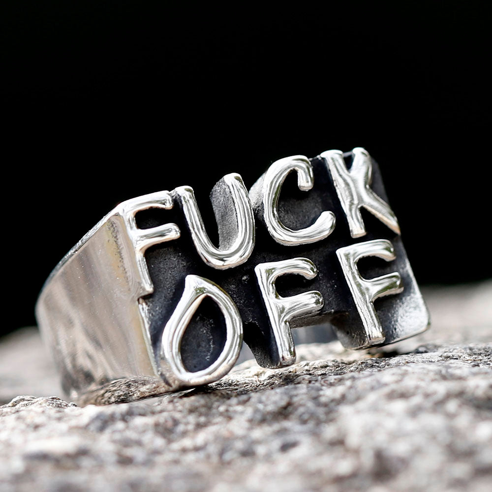 Angry F Word Ring