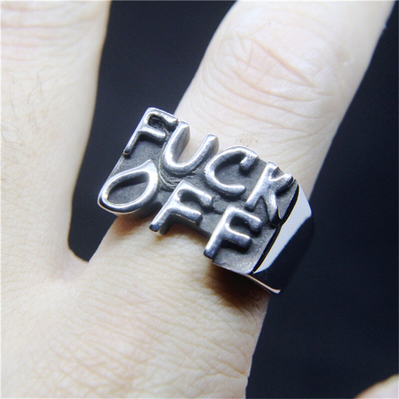 Angry F Word Ring