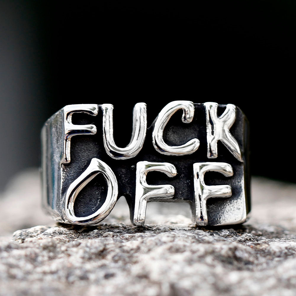 Angry F Word Ring