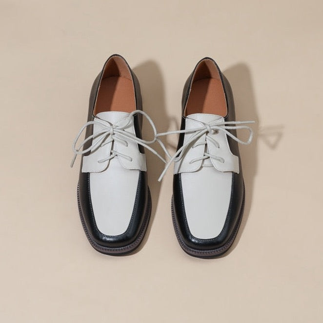 Anica Two Tone Derby Loafers