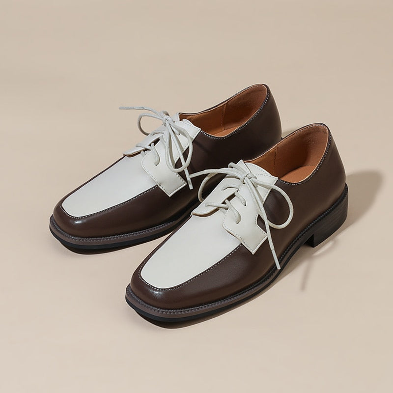 Anica Two Tone Derby Loafers