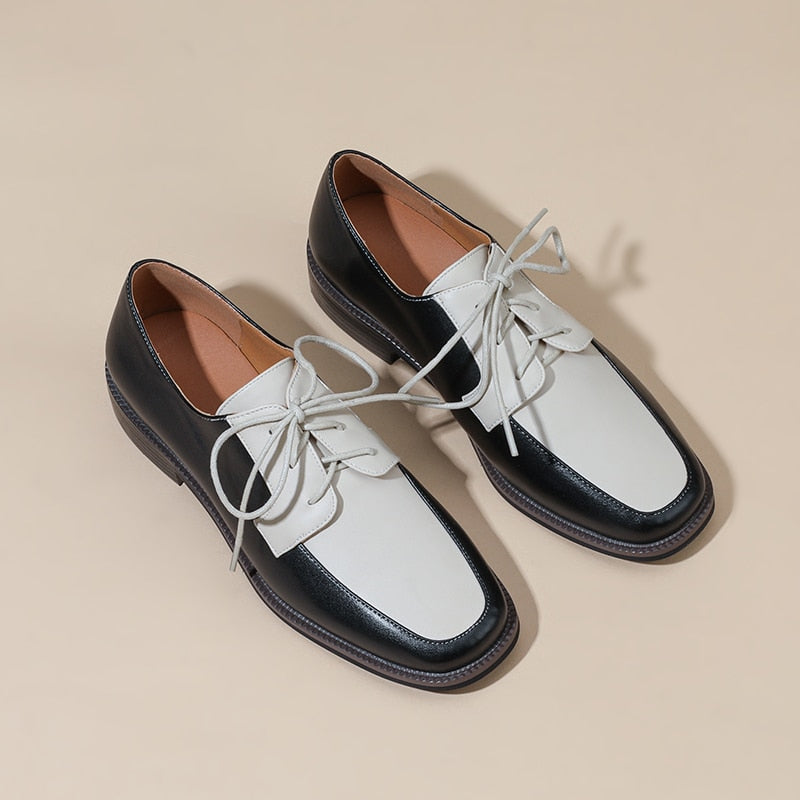 Anica Two Tone Derby Loafers