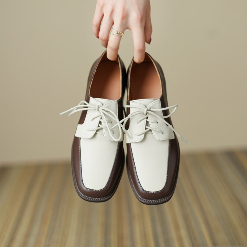 Anica Two Tone Derby Loafers