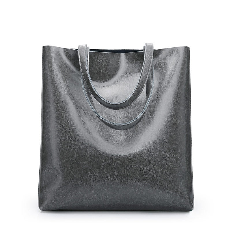 Anika Genuine Leather Shopper Tote Bags