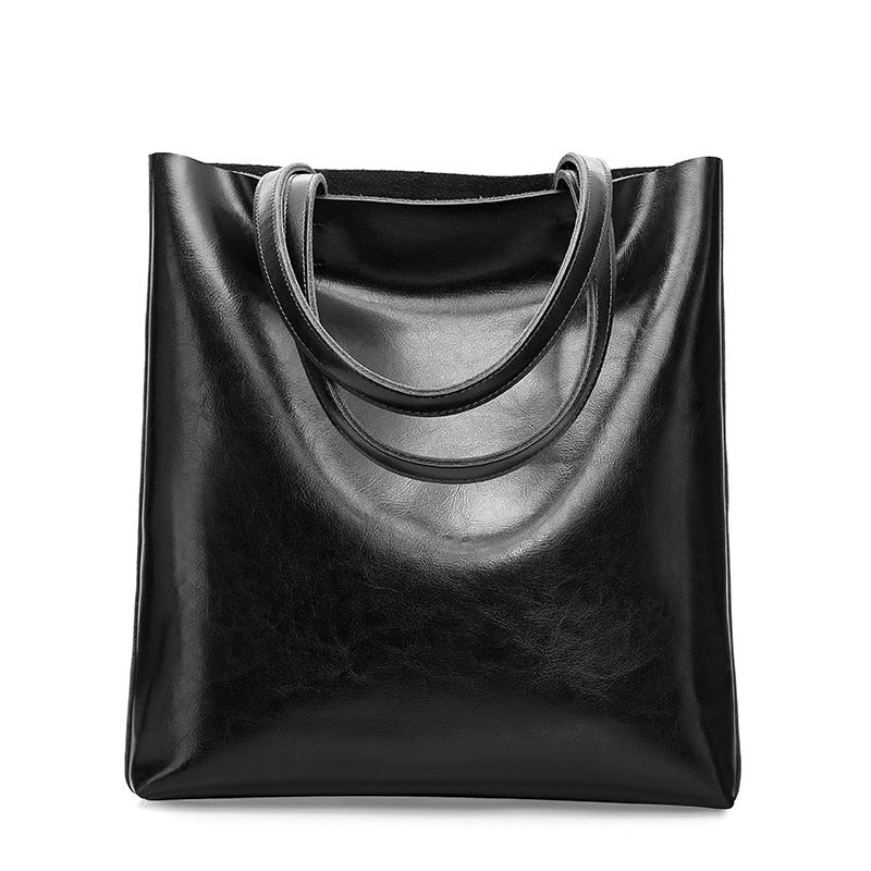 Anika Genuine Leather Shopper Tote Bags