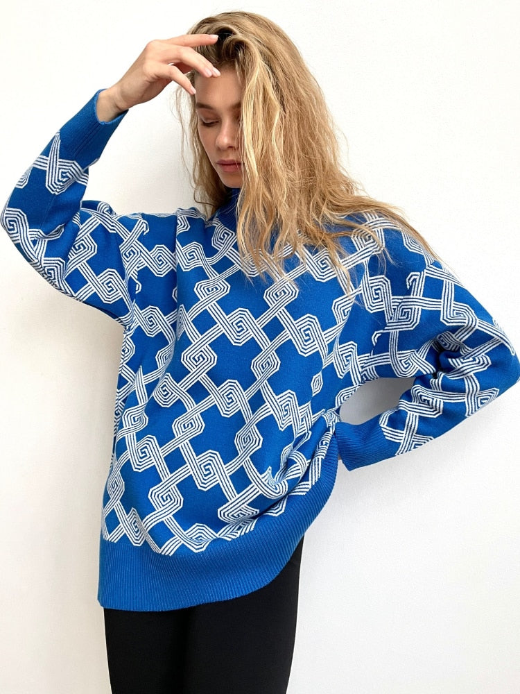 Bonnie Graphic Print Sweaters