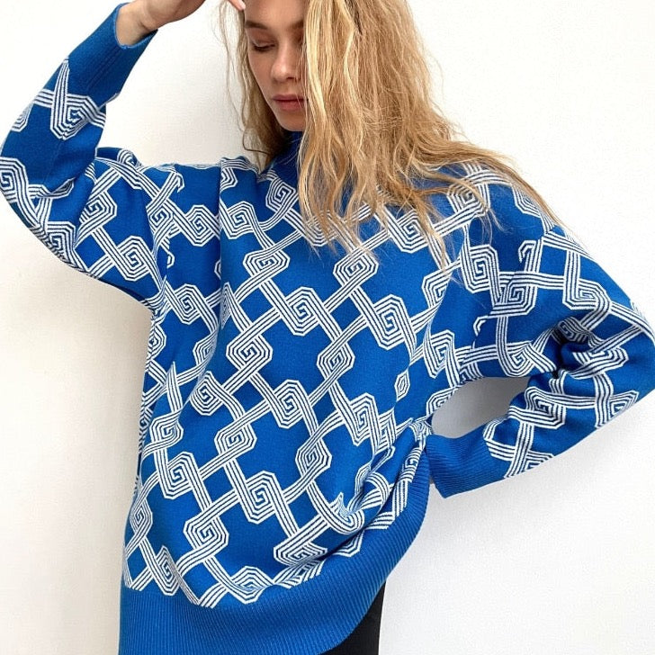 Bonnie Graphic Print Sweaters