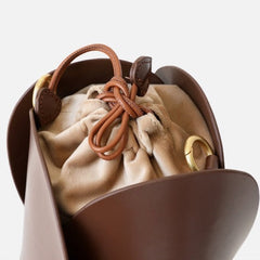 Brisa Ruched Handle Bucket Tote