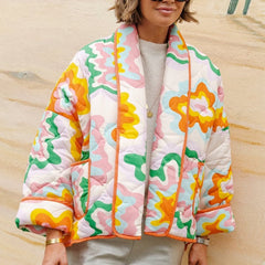 Calypso Printed Quilted Padded Parka Jacket