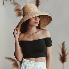 Carin Cylindrical Straw Hats