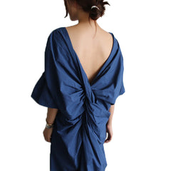 Chic Backless V-neck Dress