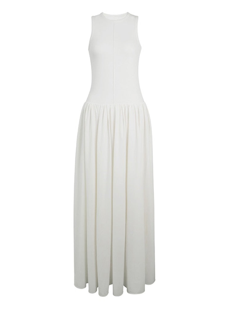 Cora Minimalist Tank and Flare Maxi Dress