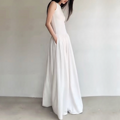 Cora Minimalist Tank and Flare Maxi Dress