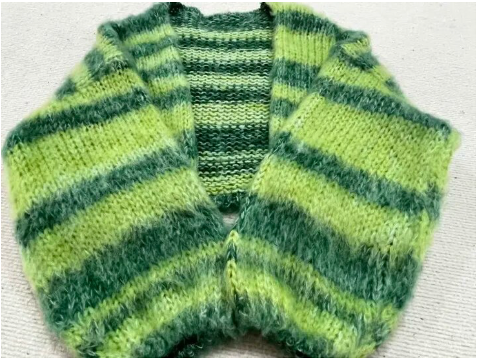 Crina Chunky Stripe Cardigan Sweater
