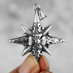 Eight-Pointed Star Compass Necklace