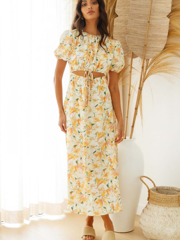 Esme Lily Prints Mid Cut Maxi Dress