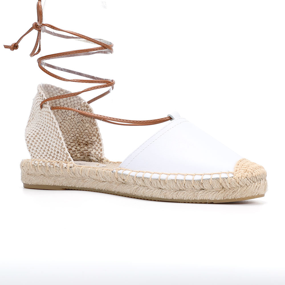 Giselle Leather Upper Espadrille Sandals