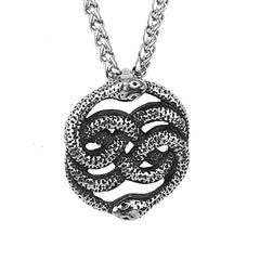 Goth Double Snake Necklace