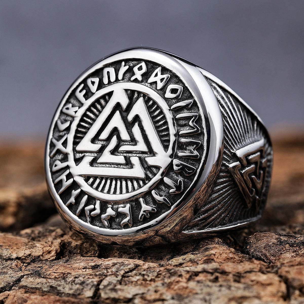 Goth Viking Rune Ring