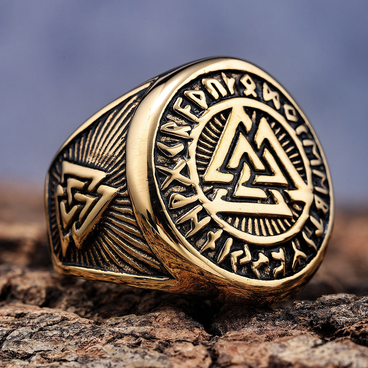 Goth Viking Rune Ring