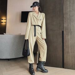 Hena Utilitarian Belted Jumpsuit