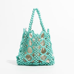 Kana Colorful Beaded Mini Tote Bag