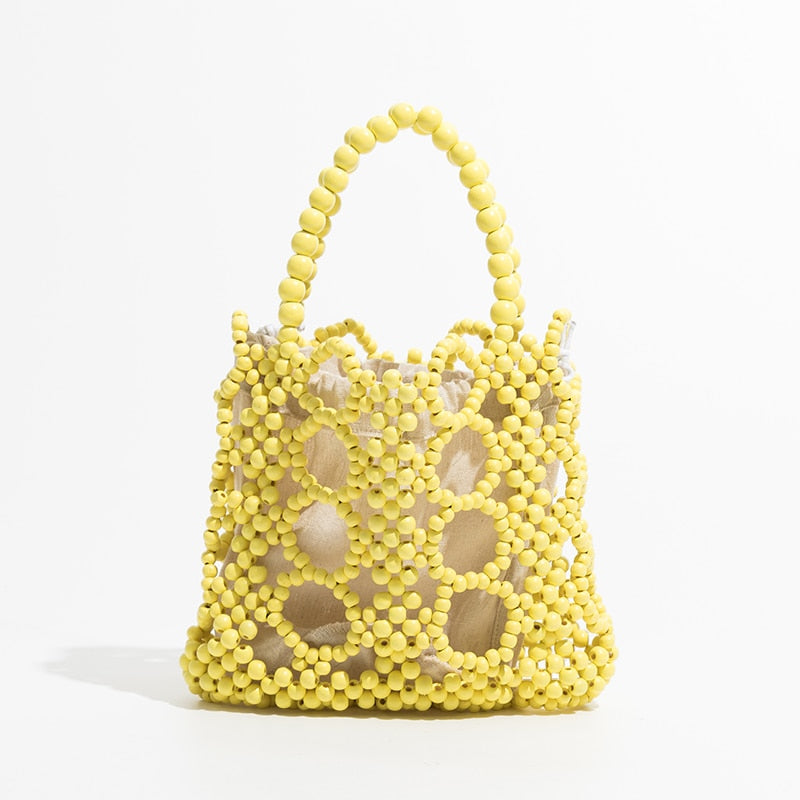 Kana Colorful Beaded Mini Tote Bag