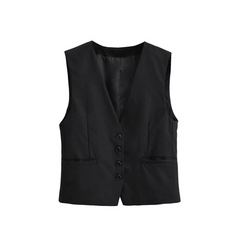 Leah V-neck Vest Tops