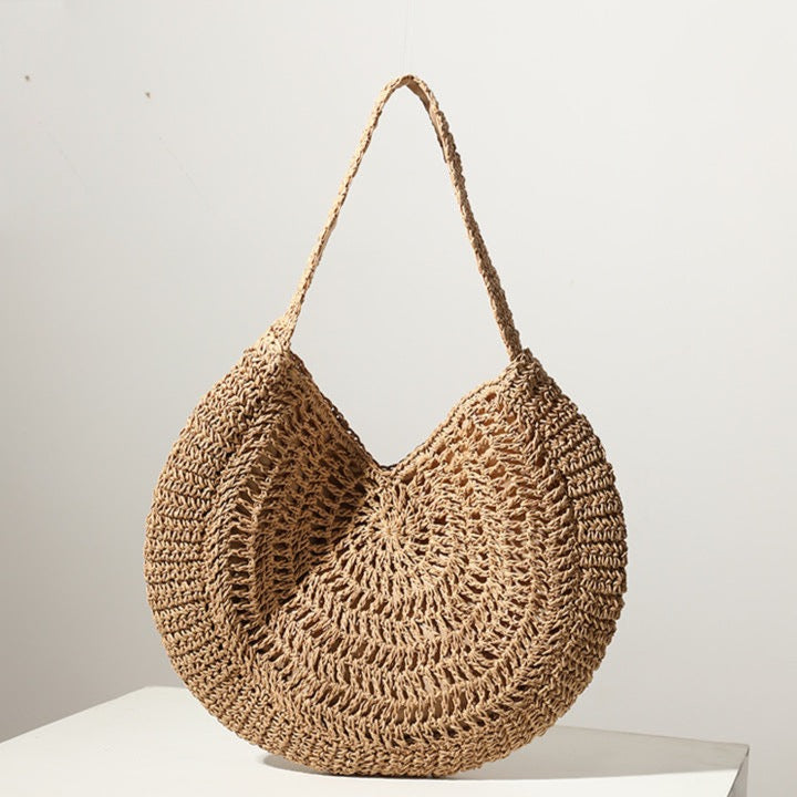 Lisna Seashell Straw Hobo Bags