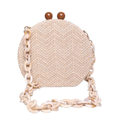 Lorie Round Mini Bag With Resin Straps