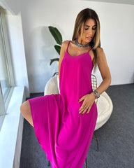 Mirva Pink Maxi Dress