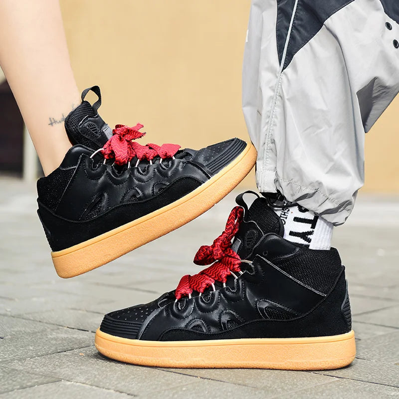 Zodie Wide Shoe Lacing UNISEX High Top Sneakers