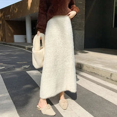 Sonoma Furry Plush Knit Maxi Skirt