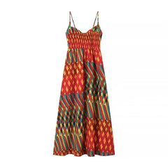 Jasmine Boho Print Bustier Maxi Dress