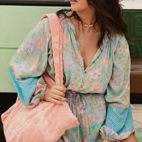 Telse Bohemian Prints Romper