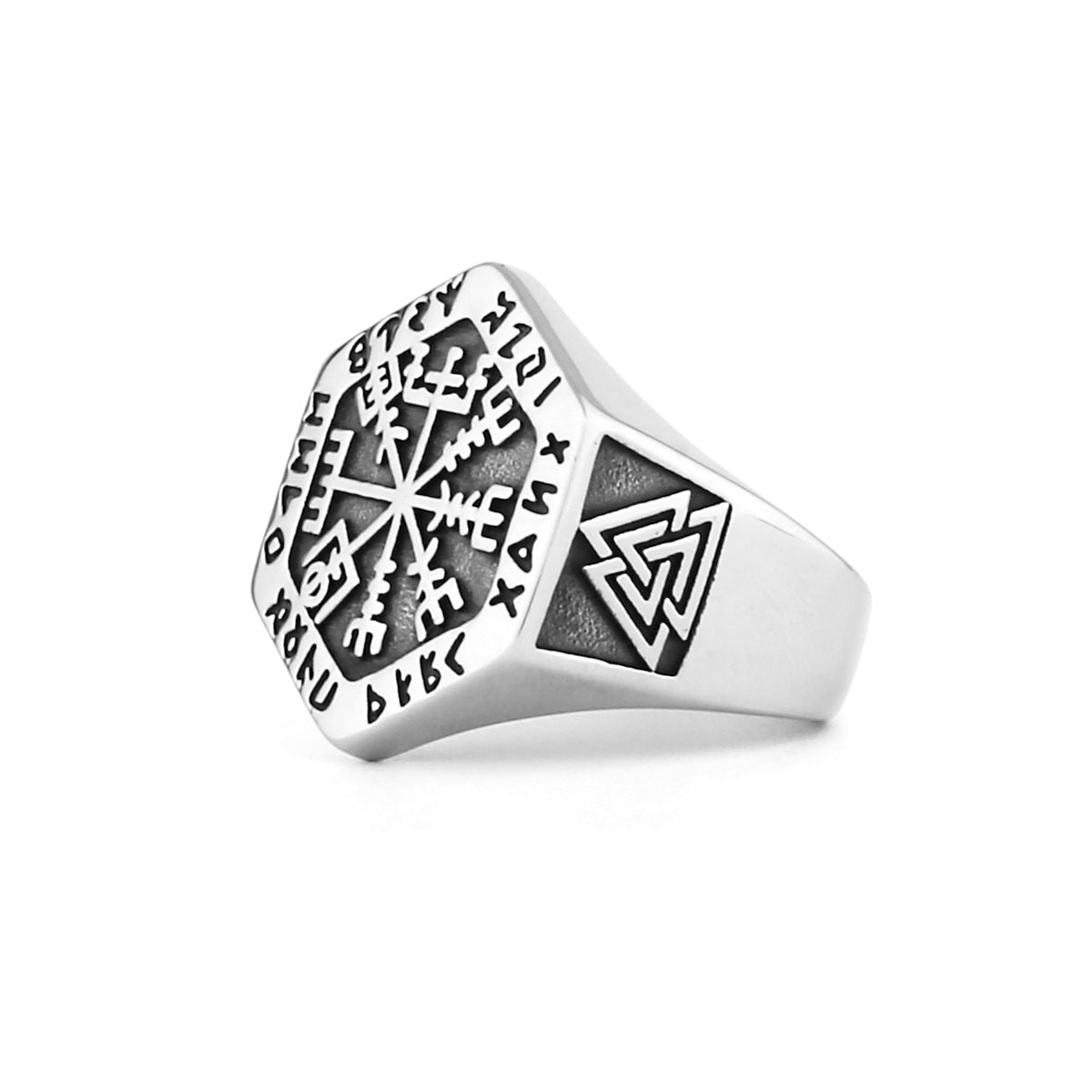 Totem Hexagon Rune Ring