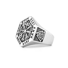 Totem Hexagon Rune Ring