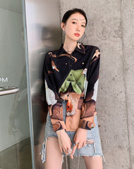 Viktorie Surrealism Art Prints Shirt Blouse