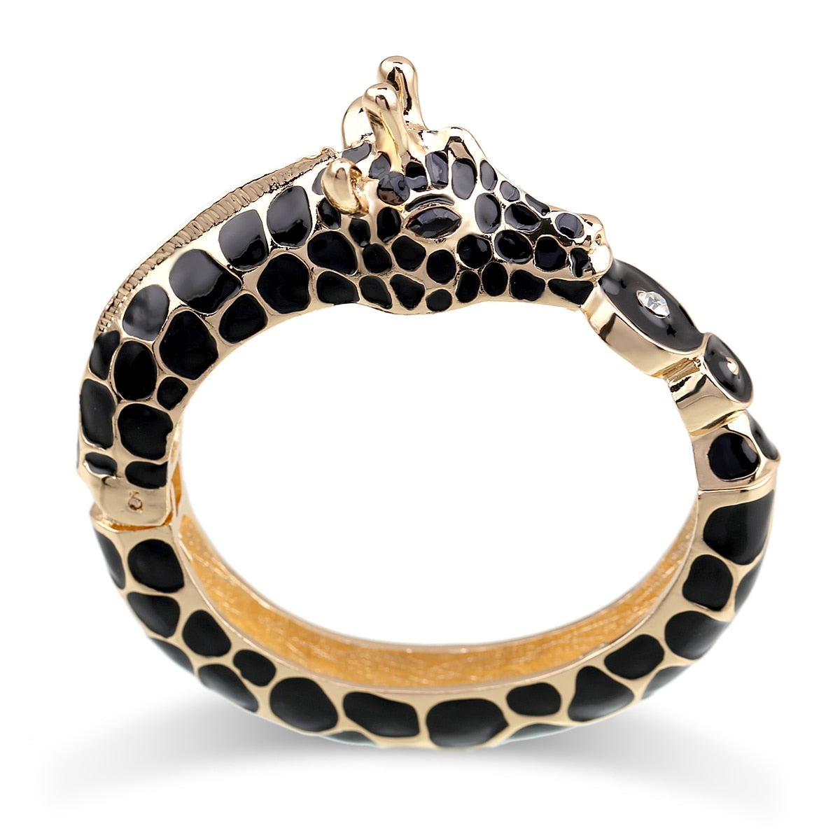 Zebra Enamel Bangle Bracelets