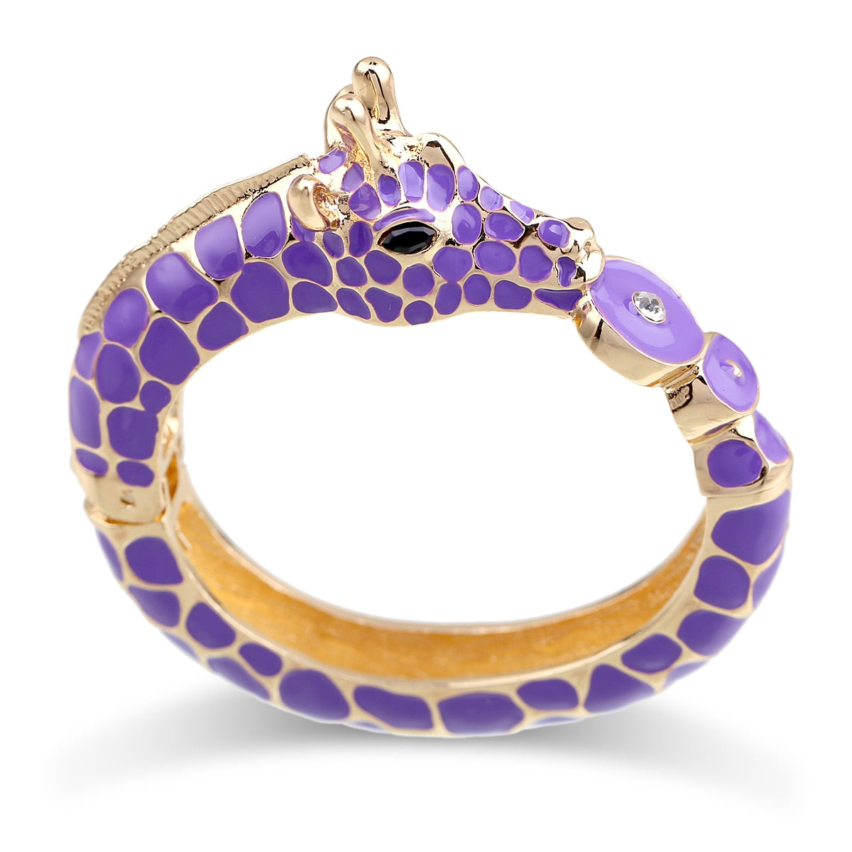 Zebra Enamel Bangle Bracelets