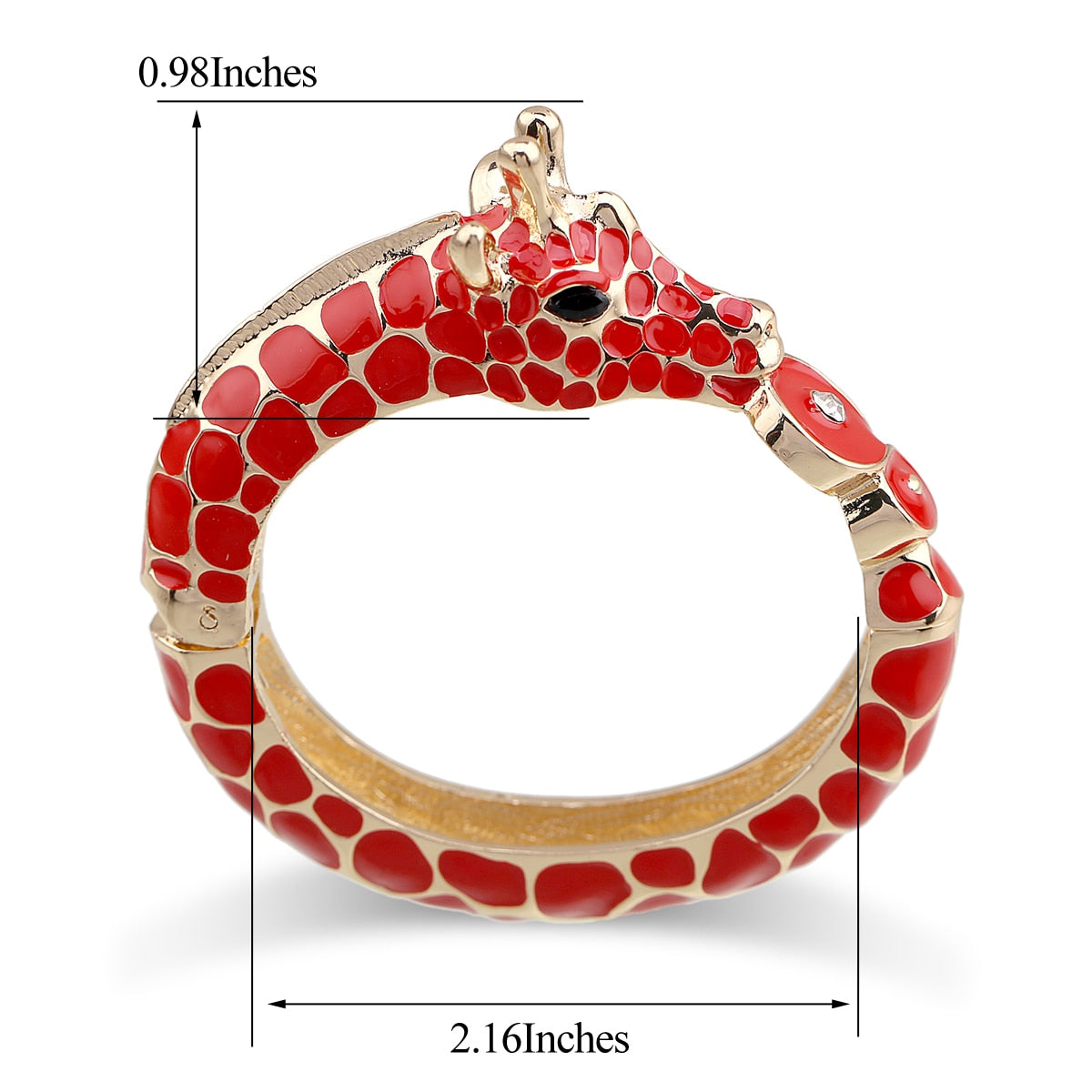 Zebra Enamel Bangle Bracelets