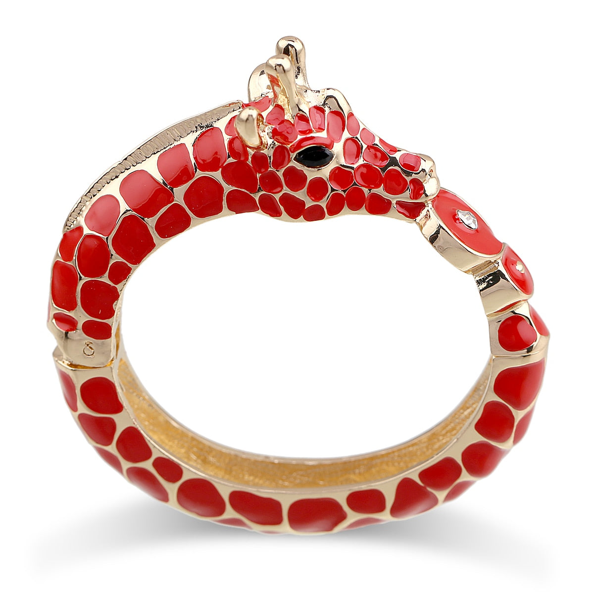 Zebra Enamel Bangle Bracelets