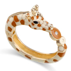 Zebra Enamel Bangle Bracelets