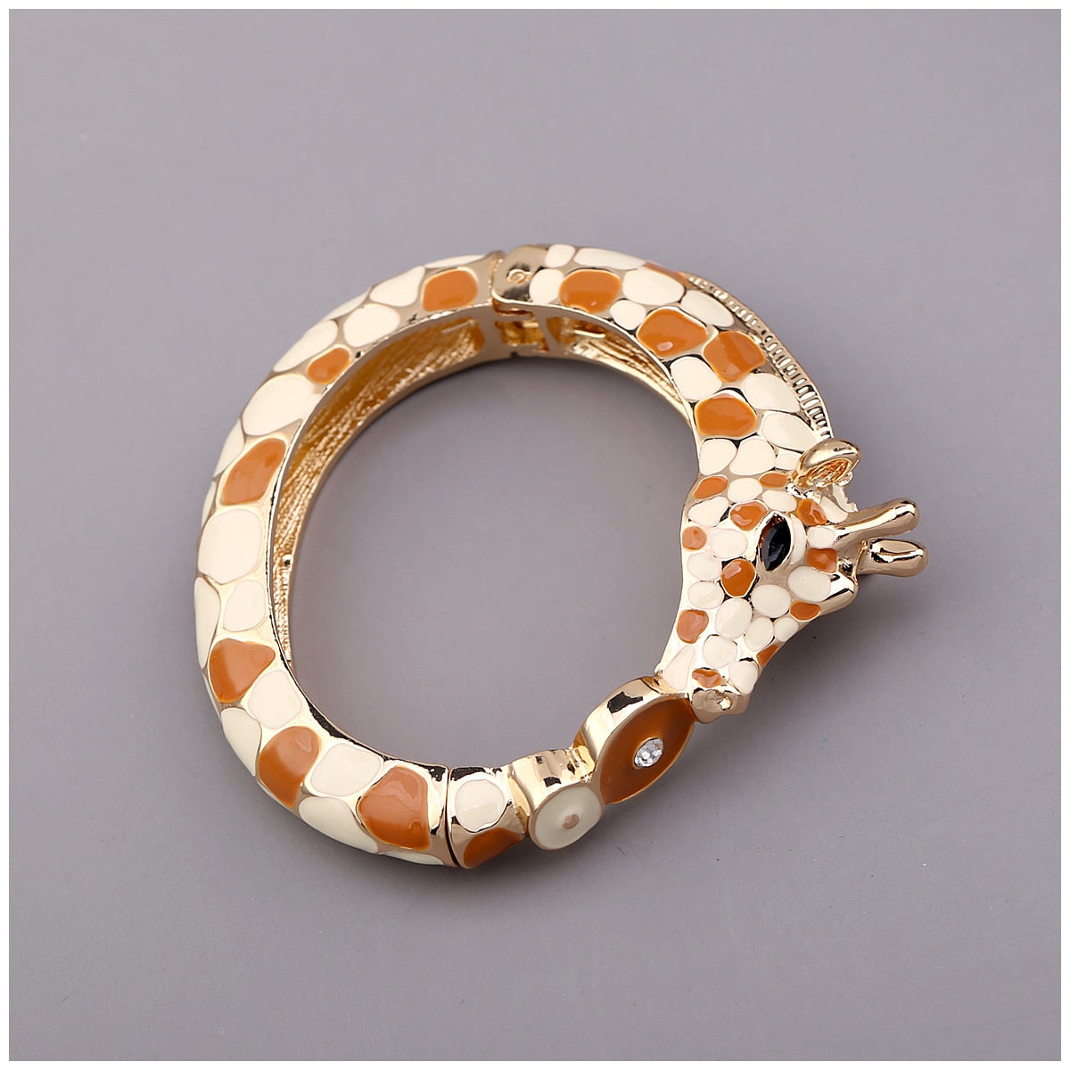 Zebra Enamel Bangle Bracelets