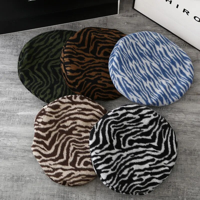 Zebra Pattern Plush Barrets