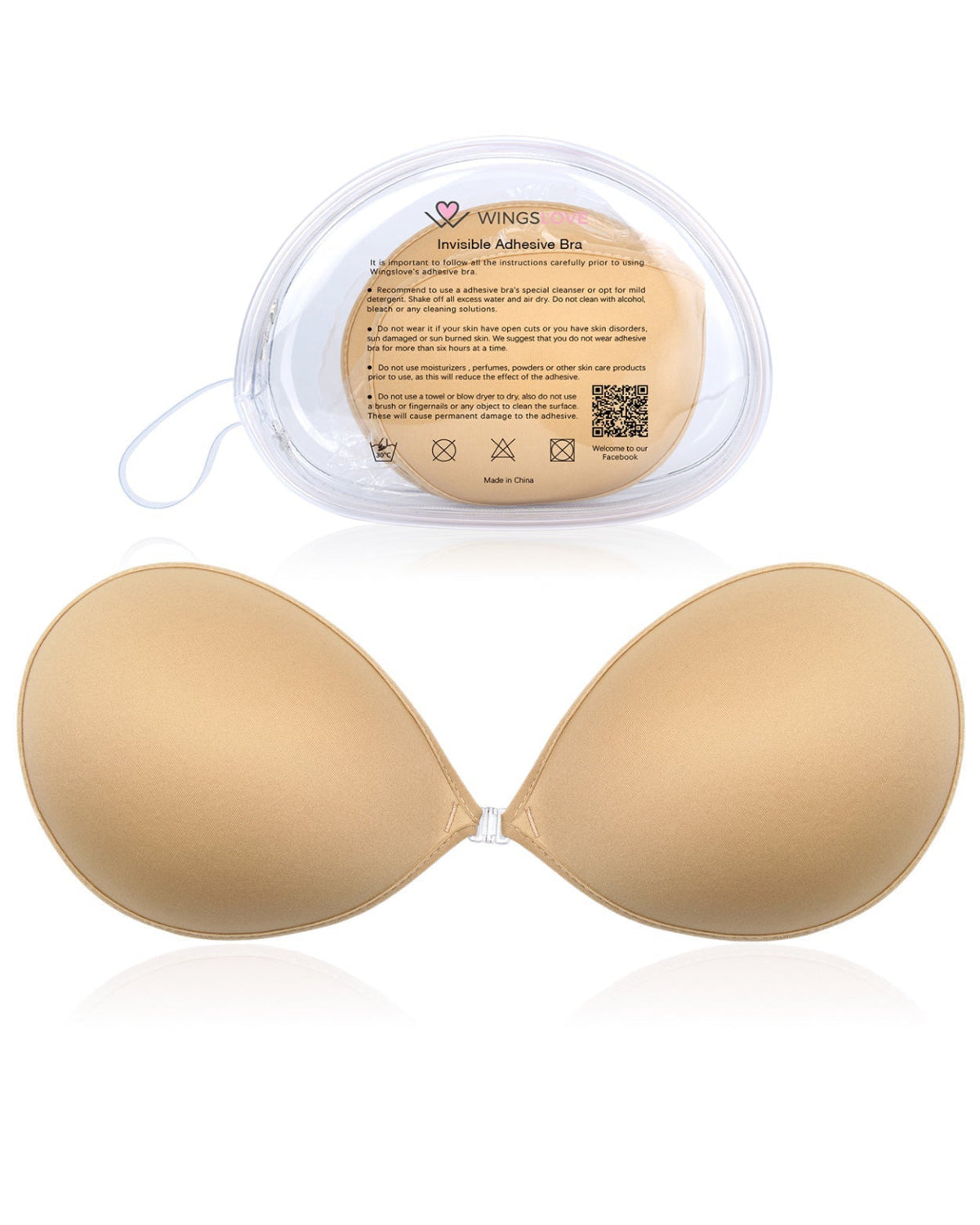 Adhesive Push-up Reusable Self Silicone Bra