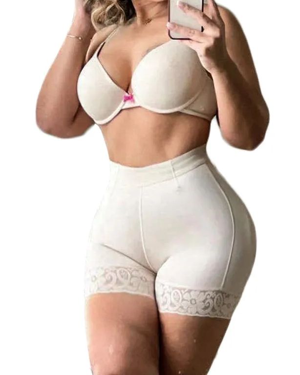 Double High Compression Butt Lifter Shorts Hourglass Body Shaper-curvy-faja