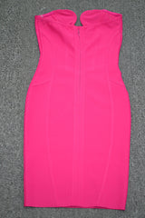 Maeve Bandage Mini Dress-Hot Pink